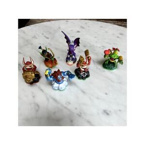 Skylanders Lot Lightning Rod, Trigger Happy, Zook, Cynder, Flameslinger Figurine